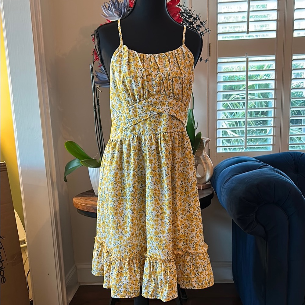 Yellow Floral Sundress